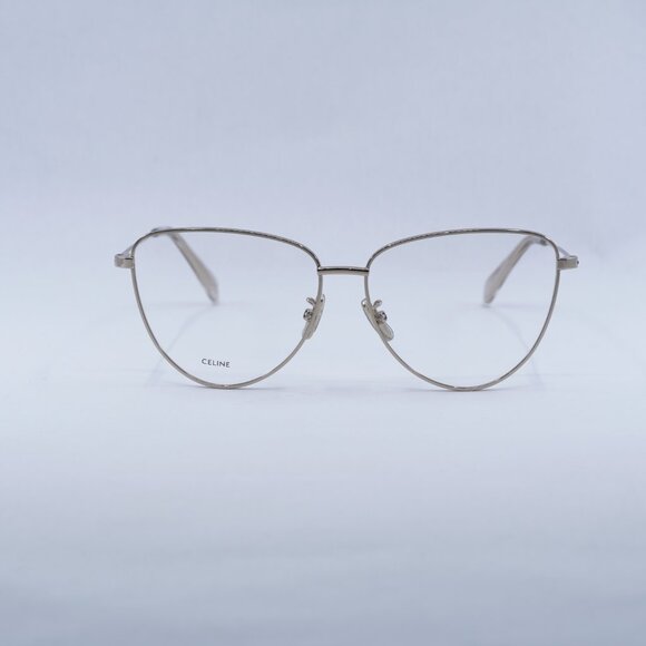🕶️ New Celine CL50101U 028 Eyeglasses - Shiny Light Gold Frame - Picture 2 of 11